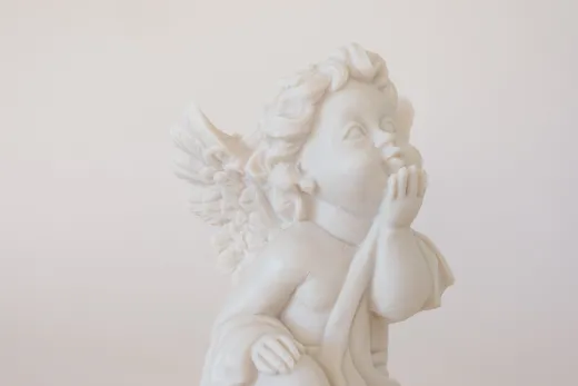 Decorative and aromatic piece Angel - white